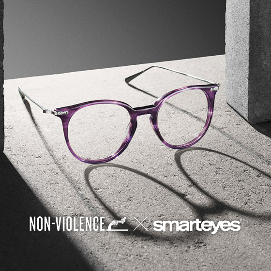 Non-Violence Collection - glasögon designade av Smarteyes i samarbete med Non-Violence Foundation Non-Violence Collection - glasögon designade av Smarteyes i samarbete med Non-Violence Foundation